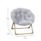 Flash Furniture Kids GraySoft Gold Faux Fur Saucer Chair FV-FMC-030-GY-SGD-GG - alternate 8